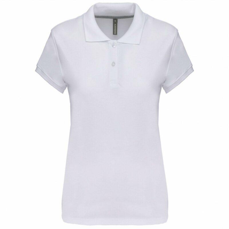 Polo manches courtes femme white