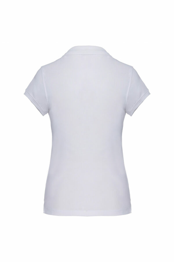Polo manches courtes femme white – Image 2