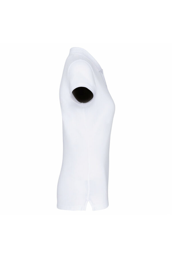 Polo manches courtes femme white – Image 3
