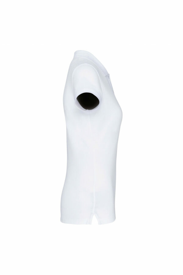 Polo manches courtes femme white – Image 3