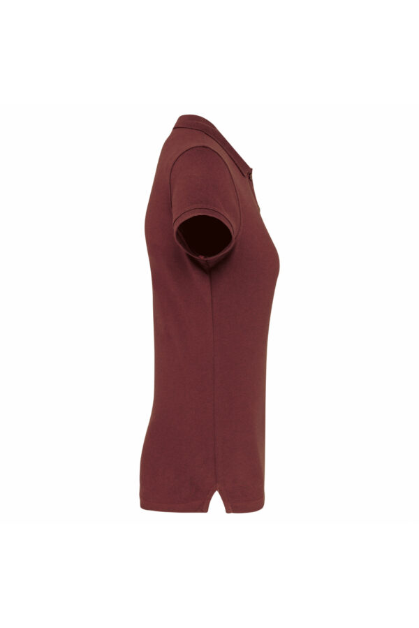 Polo manches courtes femme wine – Image 3