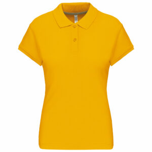 Polo manches courtes femme yellow