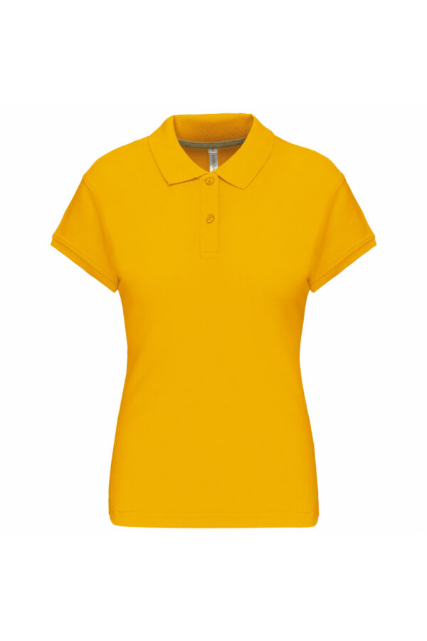 Polo manches courtes femme yellow