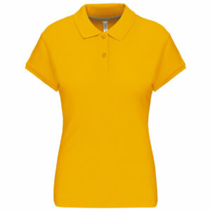 Polo manches courtes femme yellow