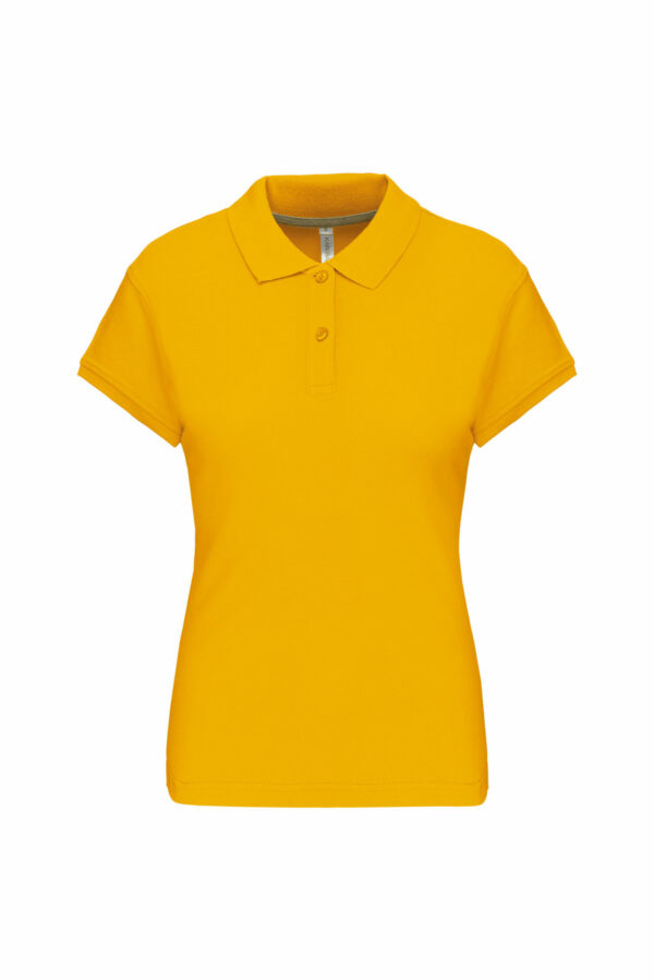 Polo manches courtes femme yellow