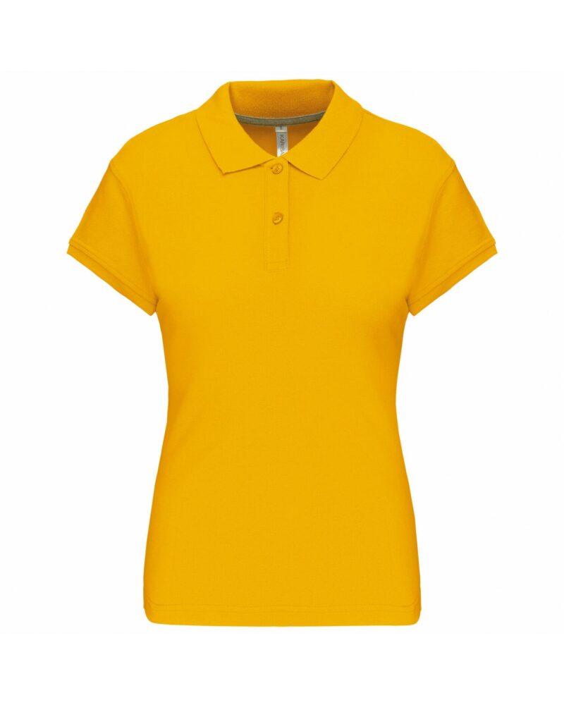 Polo manches courtes femme yellow