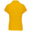 Polo manches courtes femme yellow dos