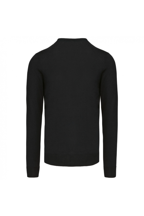 Pull col V homme black – Image 2
