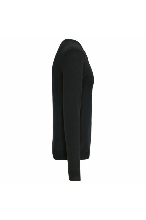 Pull col V homme black – Image 3