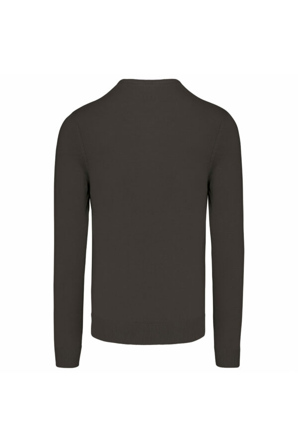 Pull col V homme dark grey – Image 2