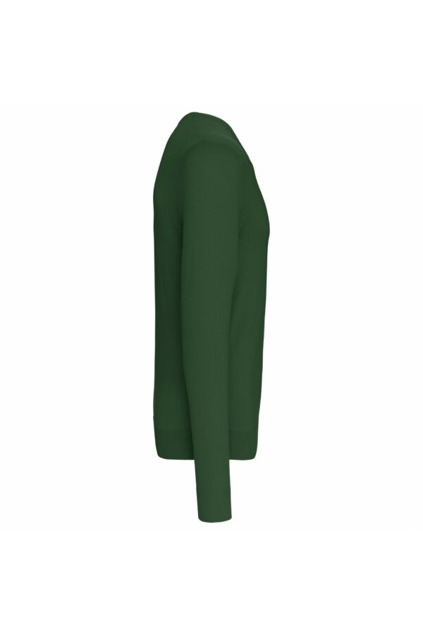 Pull col V homme forest green – Image 3