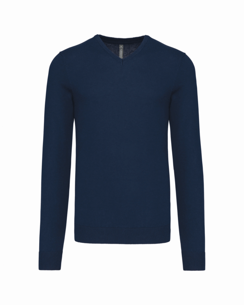 Pull col V homme navy