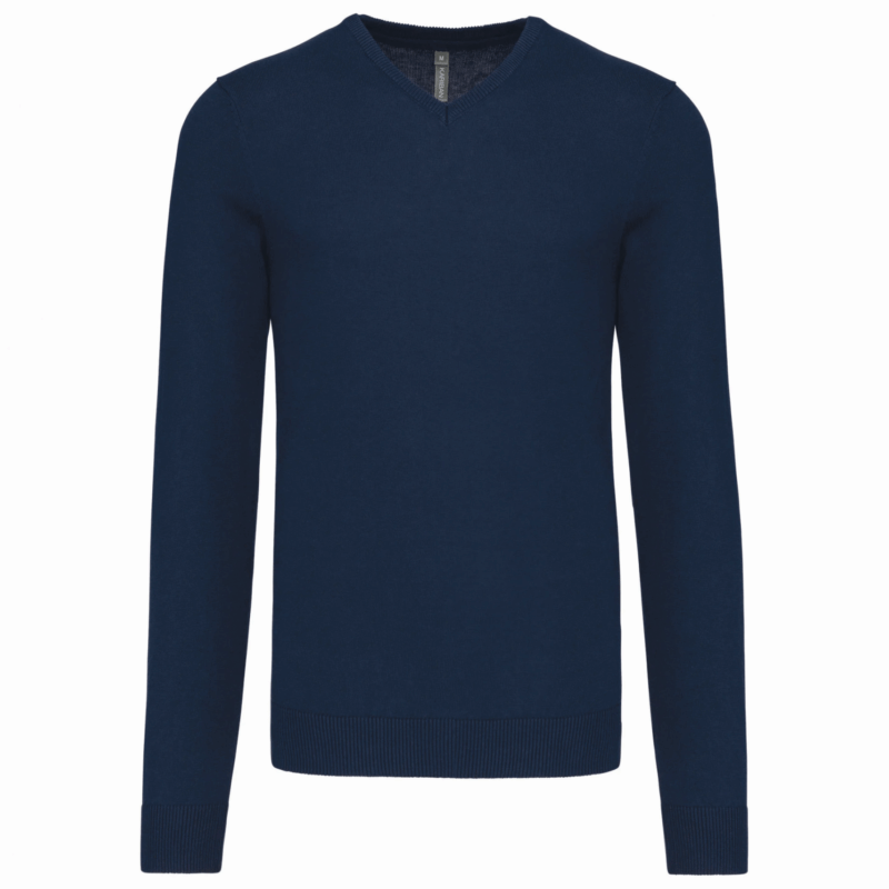Pull col V homme navy