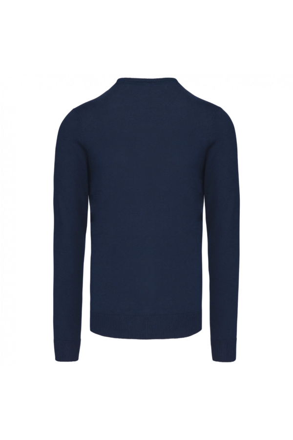 Pull col V homme navy – Image 2