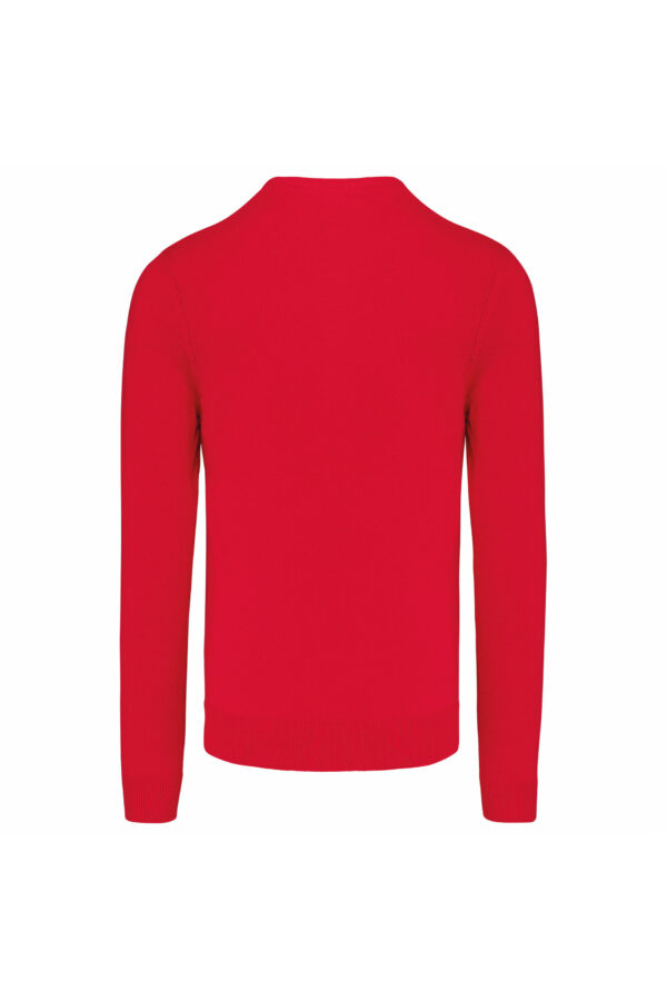 Pull col V homme red – Image 2