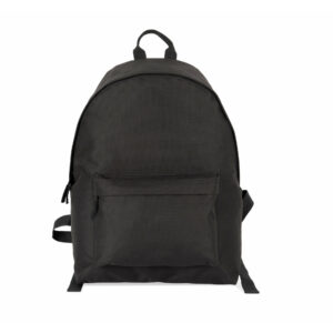 Sac à dos casual recyclé avec poche frontale black