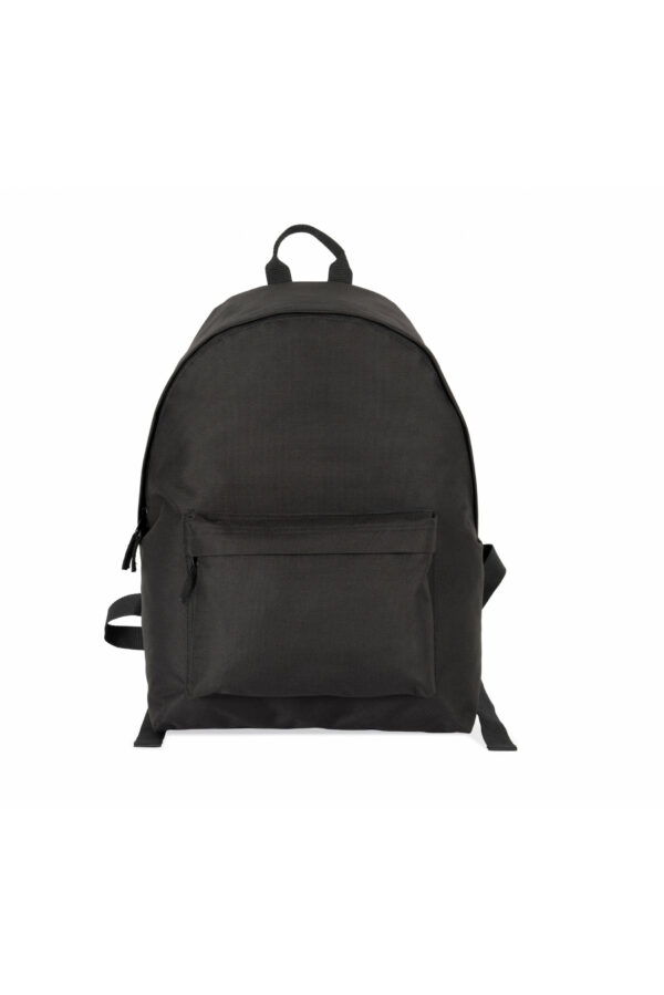 Sac à dos casual recyclé avec poche frontale black