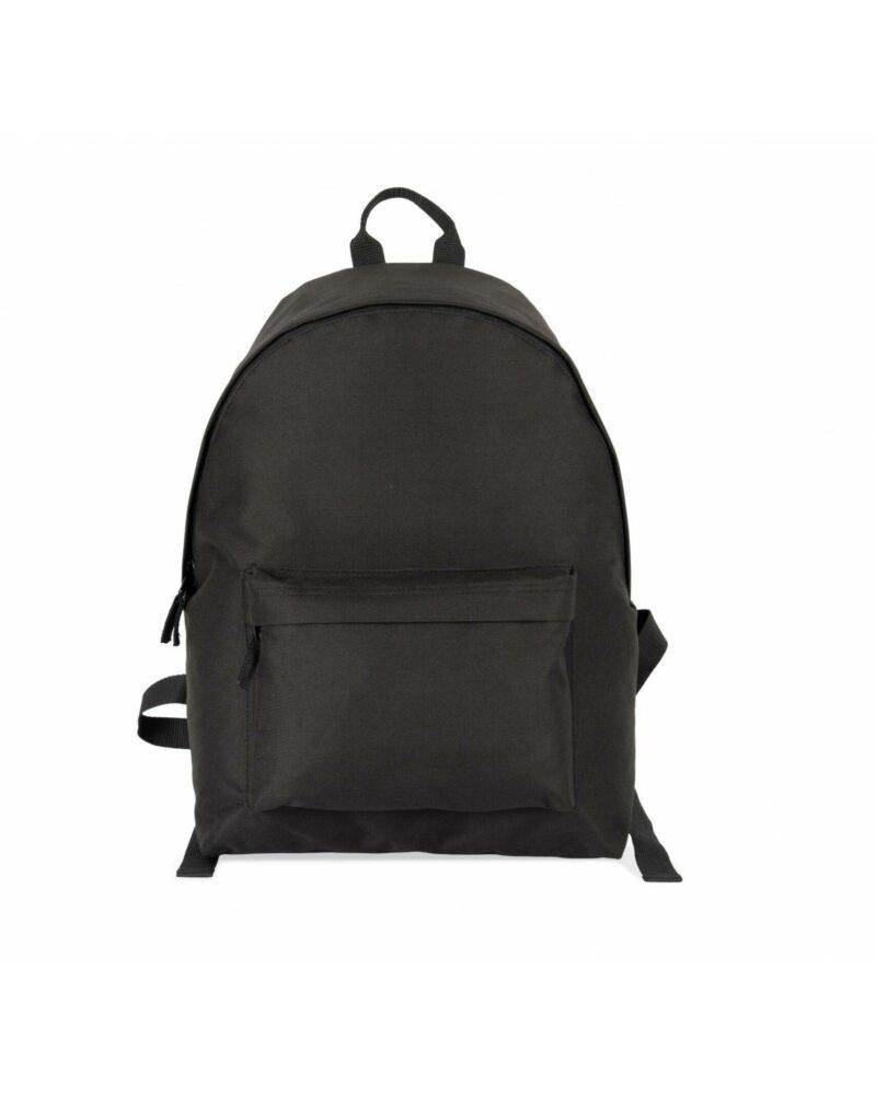 Sac à dos casual recyclé avec poche frontale black