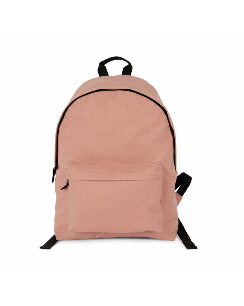 Sac à dos casual recyclé avec poche frontale flamingo pink