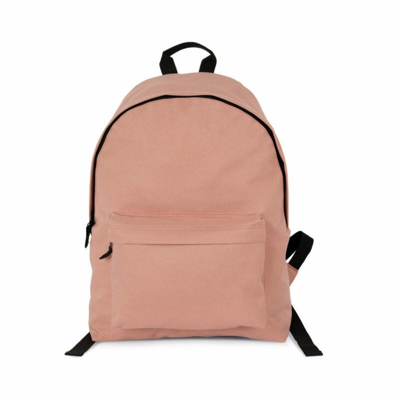 Sac à dos casual recyclé avec poche frontale flamingo pink