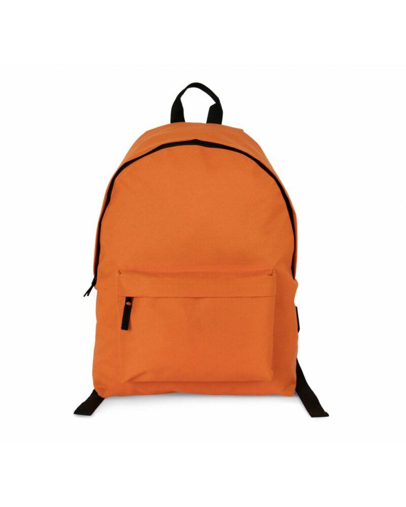 Sac à dos casual recyclé avec poche frontale orange zest