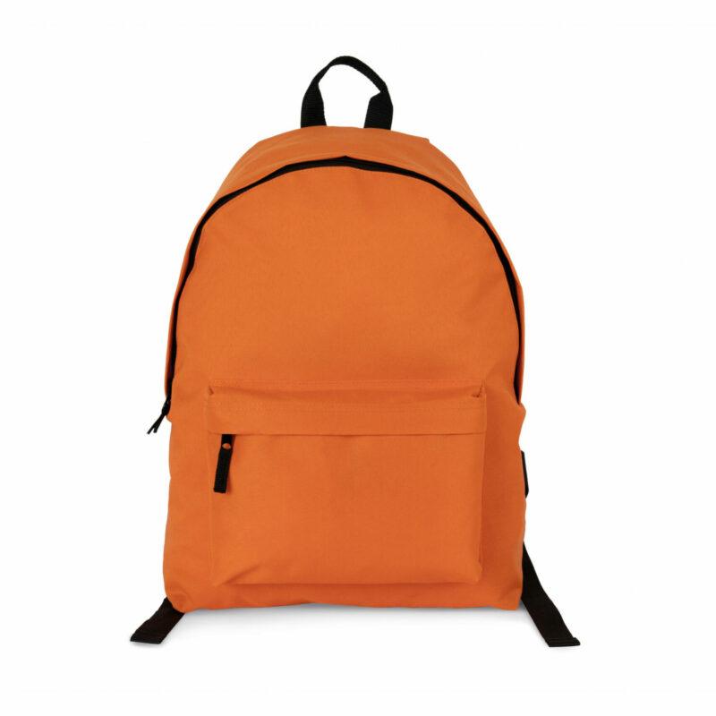 Sac à dos casual recyclé avec poche frontale orange zest