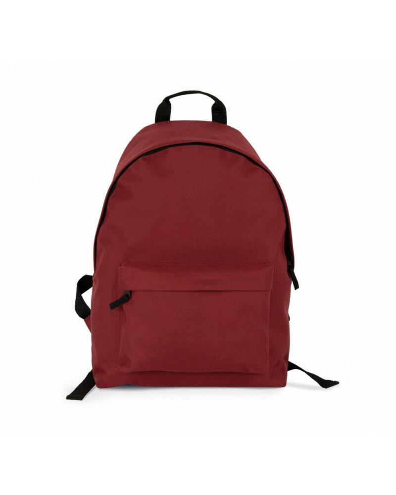 Sac à dos casual recyclé avec poche frontale red safran