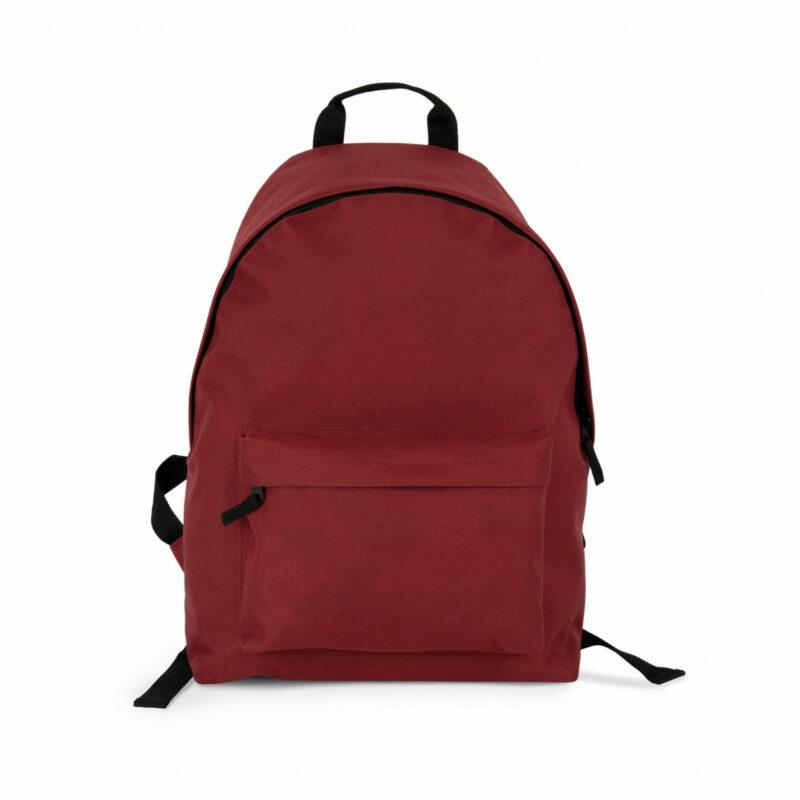 Sac à dos casual recyclé avec poche frontale red safran
