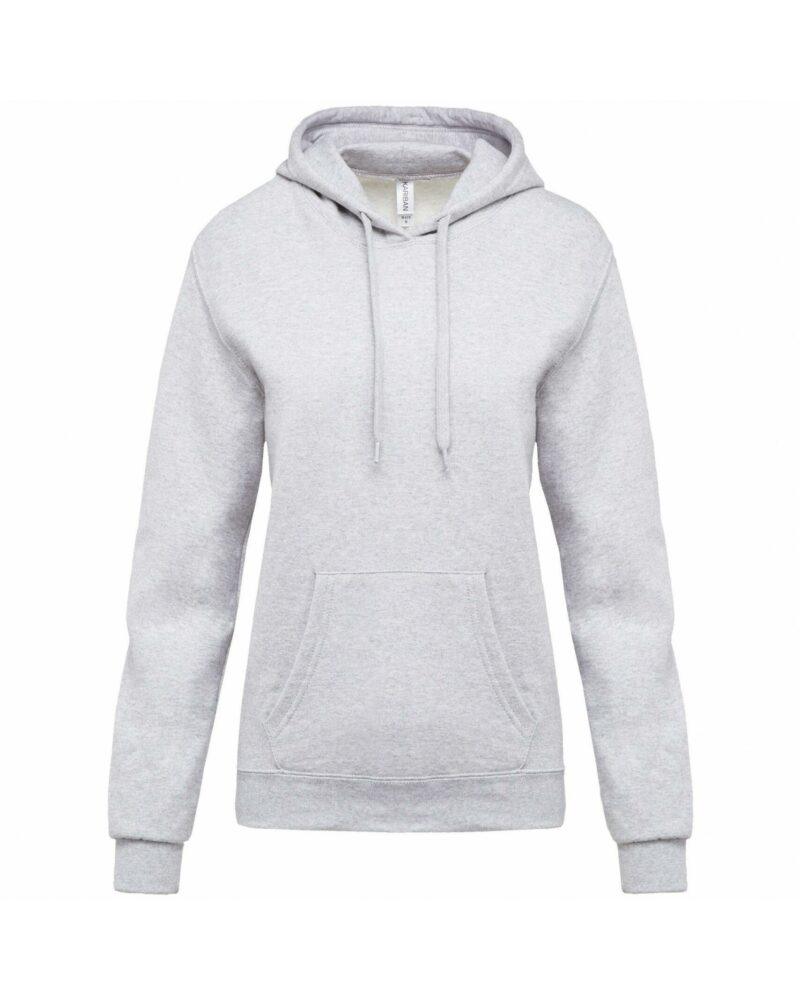 Sweat-shirt capuche femme ash heather