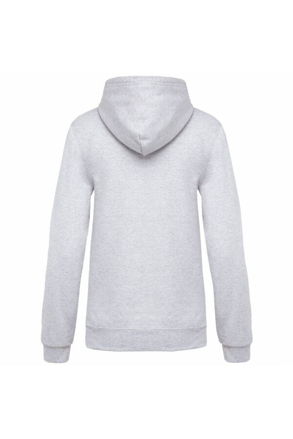 Sweat-shirt capuche femme ash heather – Image 2