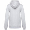 Sweat shirt capuche femme ash heather dos