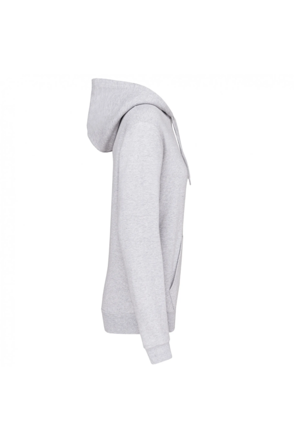 Sweat-shirt capuche femme ash heather – Image 3