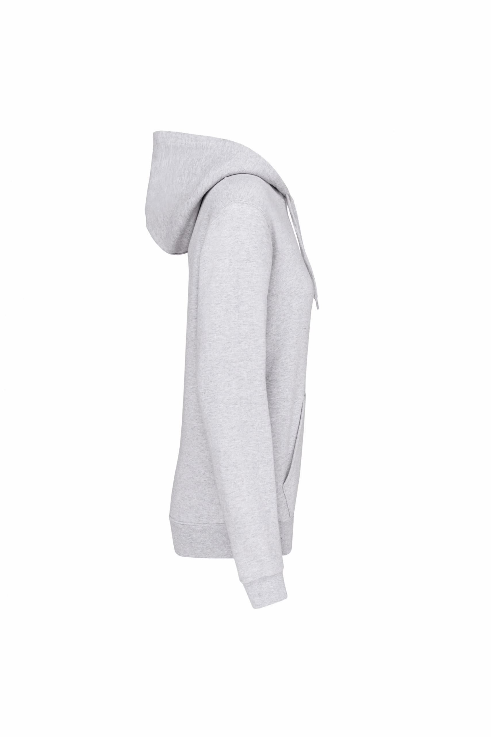 Sweat shirt capuche femme ash heather manche