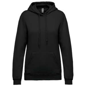 Sweat-shirt capuche femme black