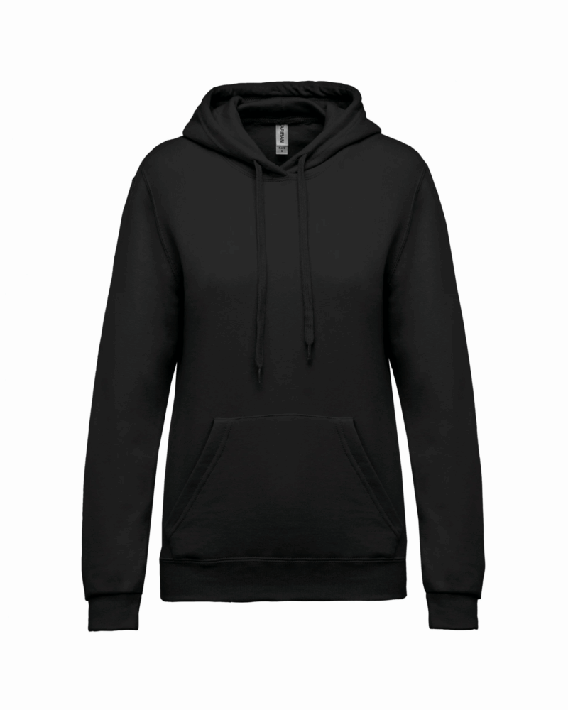 Sweat-shirt capuche femme black