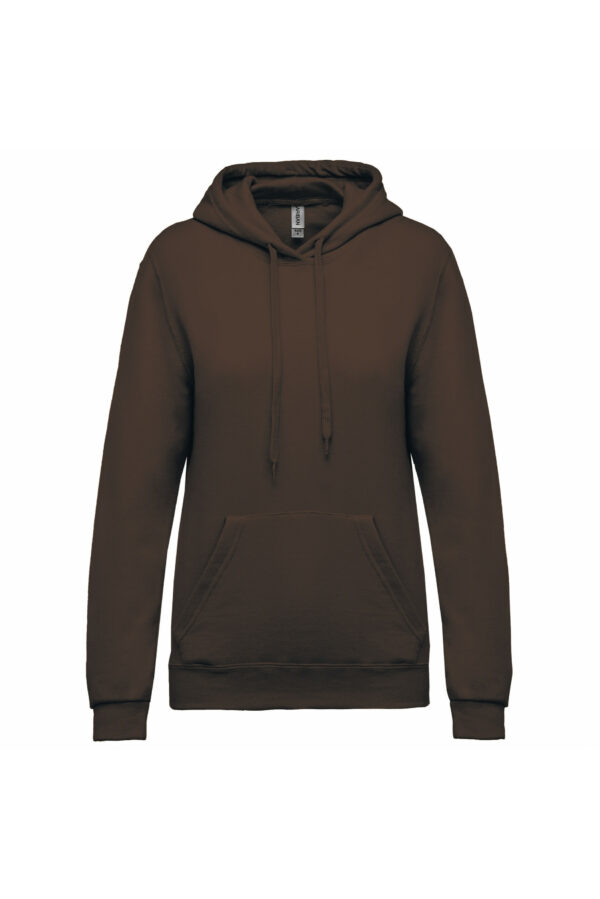 Sweat-shirt capuche femme chocolate
