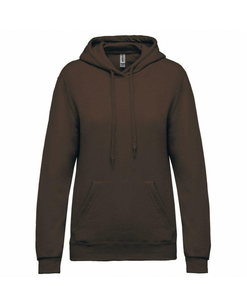 Sweat-shirt capuche femme chocolate