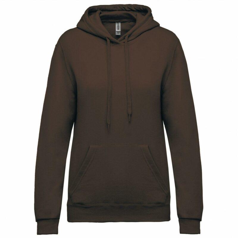 Sweat-shirt capuche femme chocolate