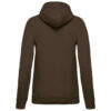 Sweat shirt capuche femme chocolate dos