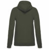 Sweat shirt capuche femme dark khaki dos