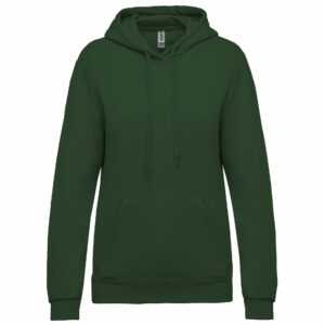 Sweat-shirt capuche femme forest green