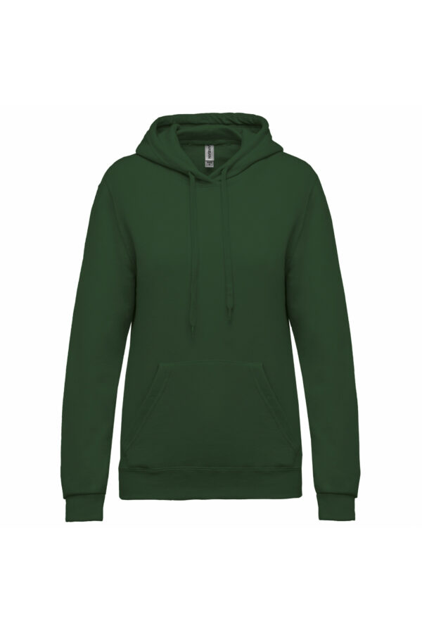 Sweat-shirt capuche femme forest green