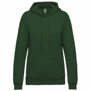 Sweat-shirt capuche femme forest green