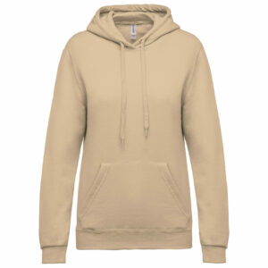 Sweat-shirt capuche femme light sand