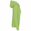 Sweat shirt capuche femme lime manche