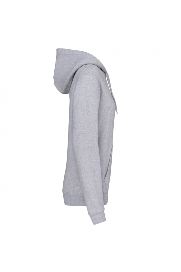 Sweat-shirt capuche femme oxford grey – Image 3
