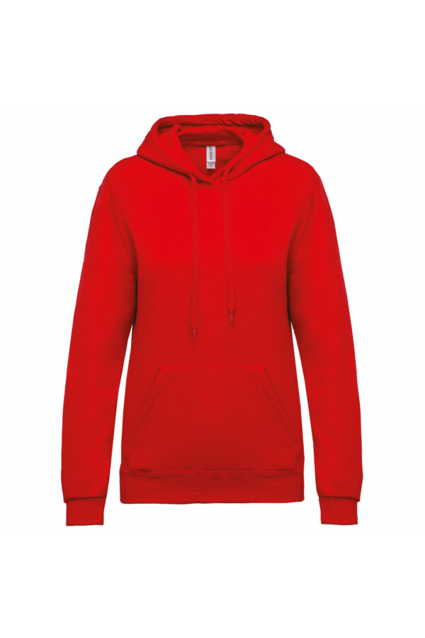 Sweat-shirt capuche femme red