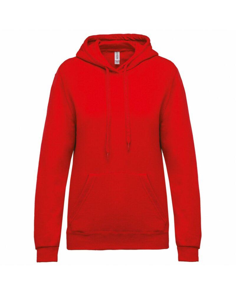 Sweat-shirt capuche femme red