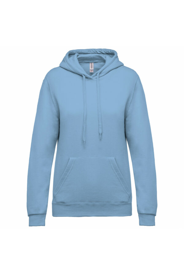 Sweat-shirt capuche femme sky blue