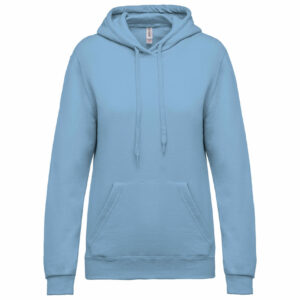 Sweat-shirt capuche femme sky blue